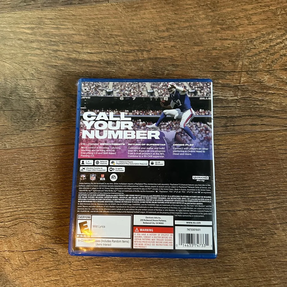 EA Sports Madden NFL 24 PS5 Video Game One Size Blue White